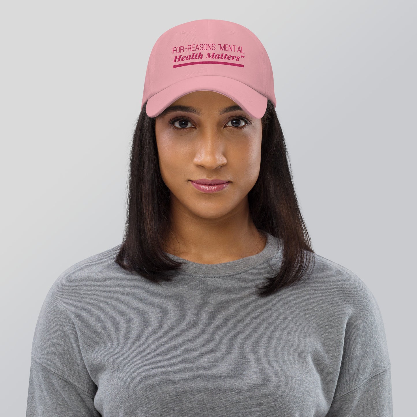 Statement For-Reasons “Mental Health Matters” Embroidered Dad hat